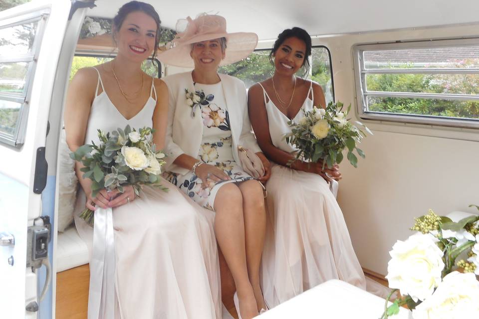 Bridal party travel in Lucy