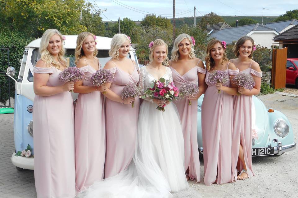 Lovely bridal party