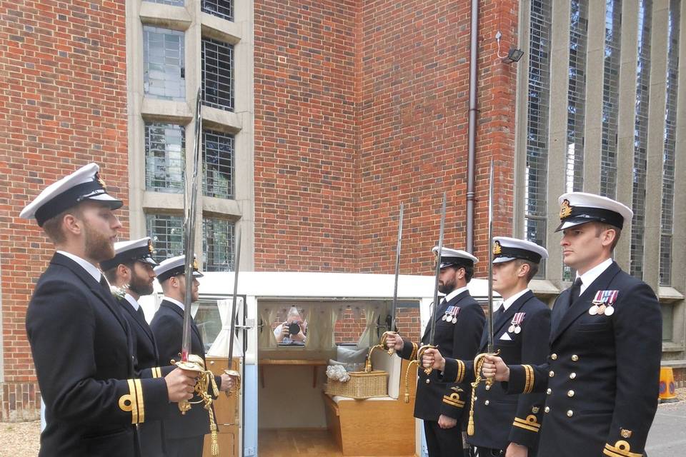 Guard of honour!