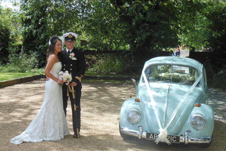 1965 Beetle, Wimborne wedding