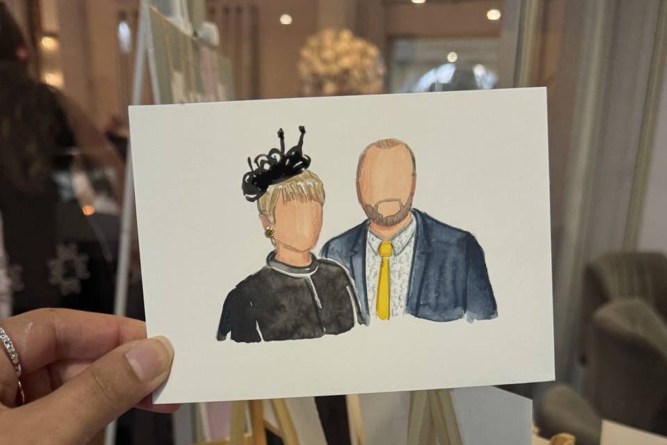 Live Wedding Guest Paintings