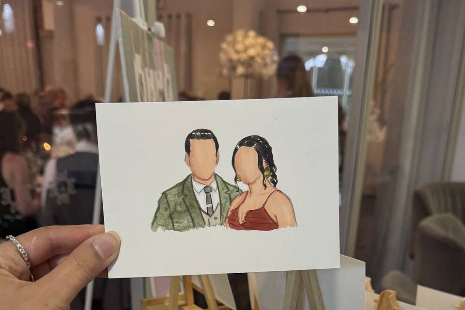 Live Wedding Guest Paintings