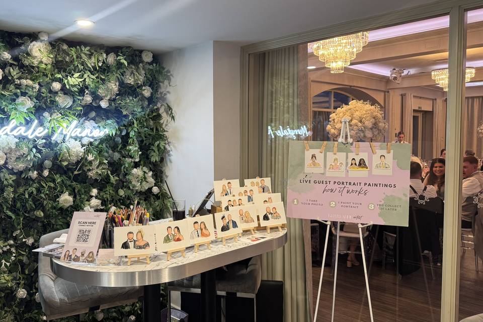 Live Wedding Guest Paintings