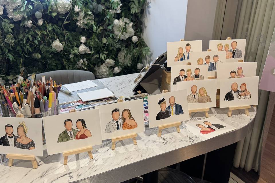 Live Wedding Guest Paintings