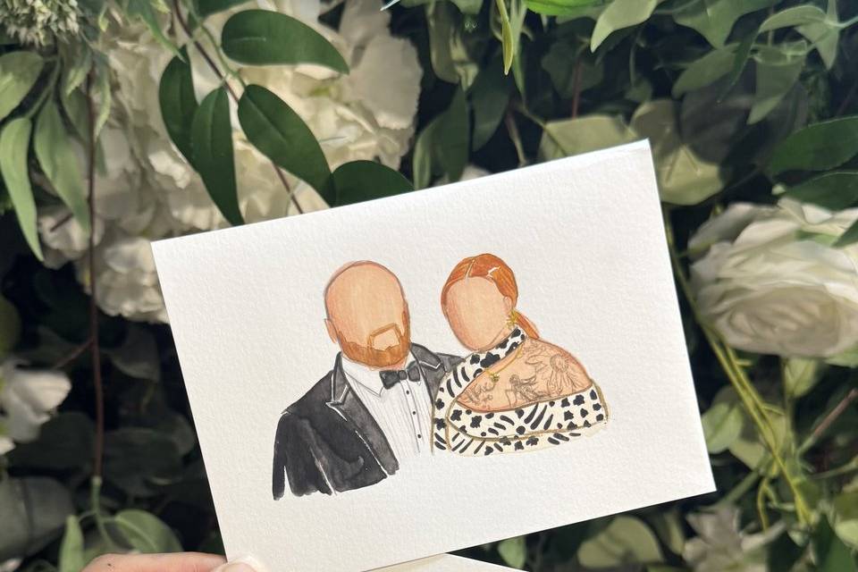 Live Wedding Guest Paintings