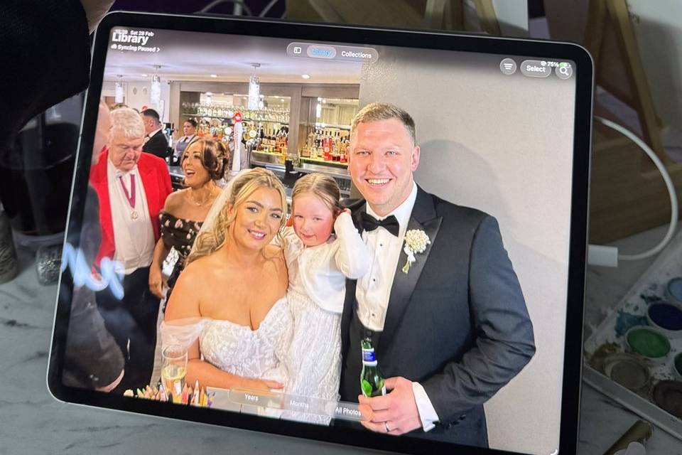Live Wedding Guest Paintings