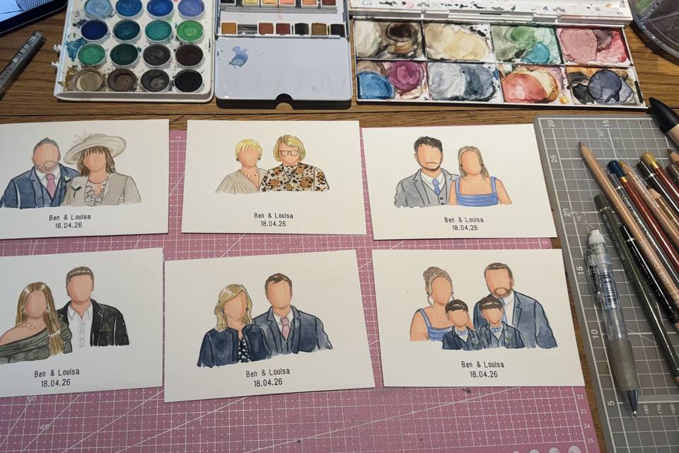 Live Wedding Guest Paintings
