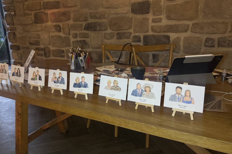 Live Wedding Guest Paintings