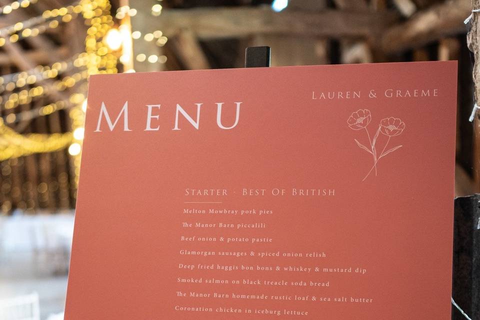 Large Menu