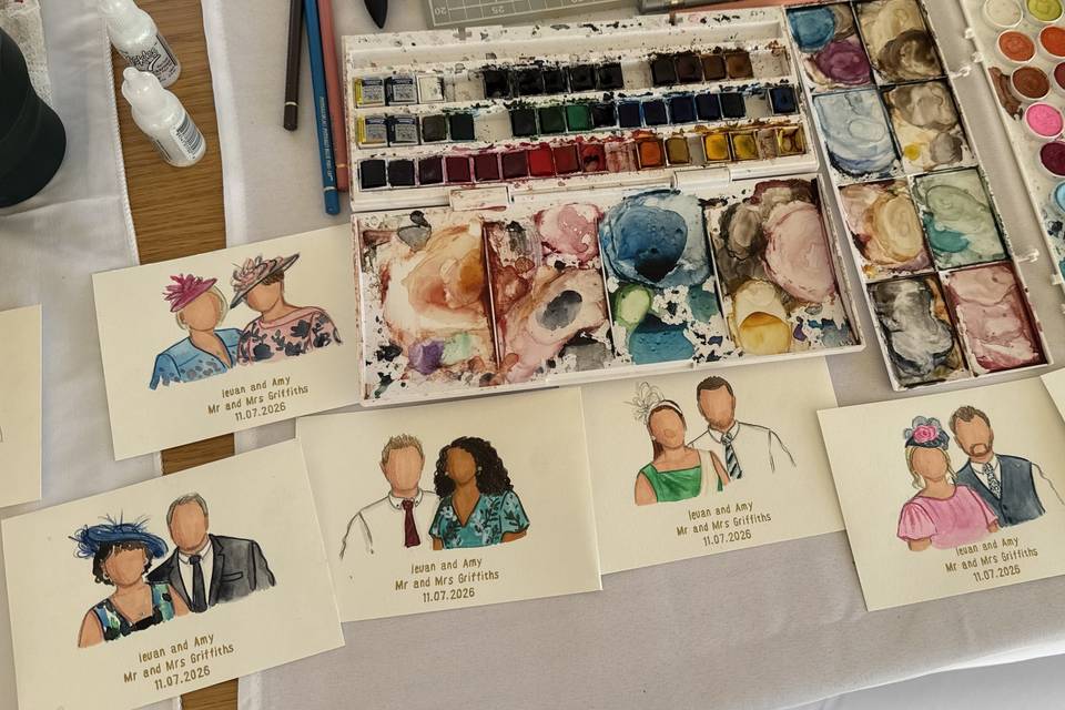 Live Wedding Guest Paintings