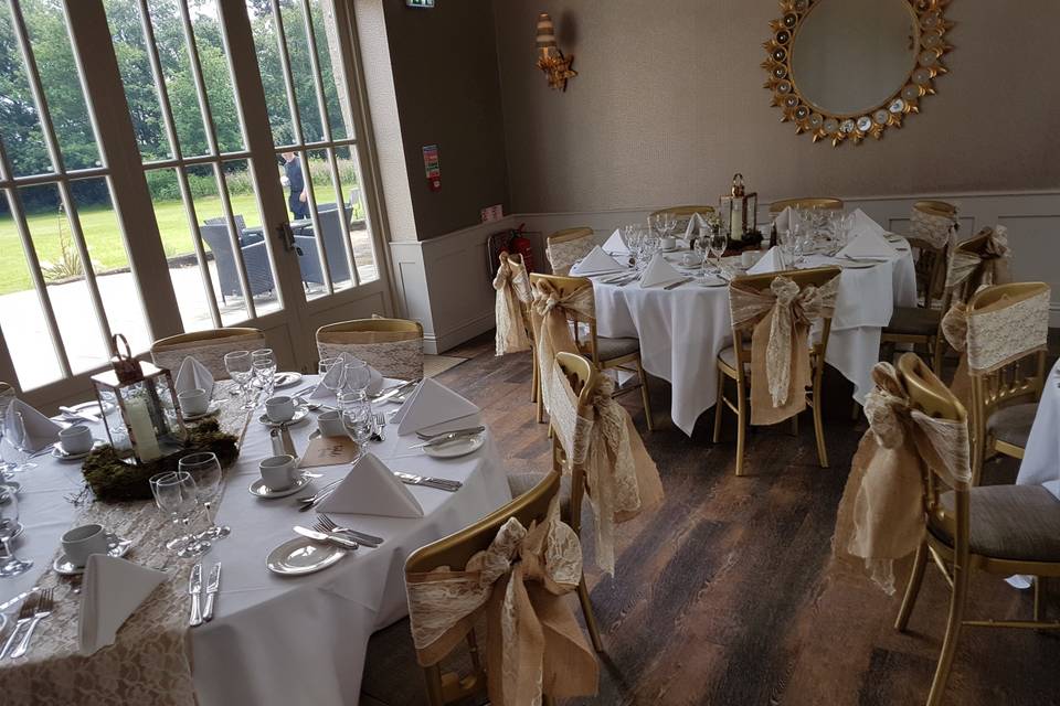 Hessian and Lace sashes