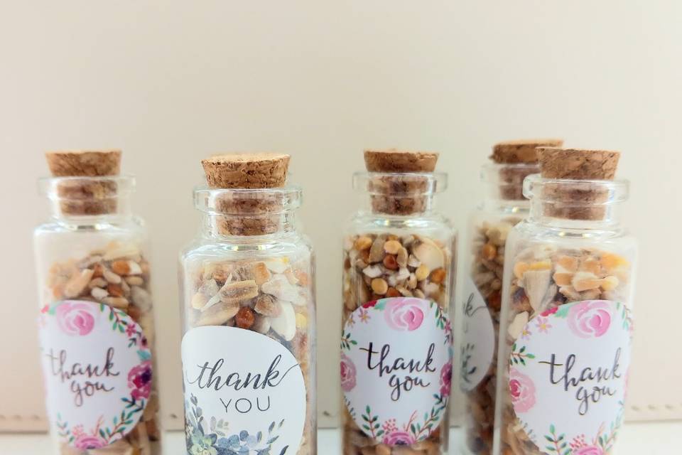 Bird seed mini jars