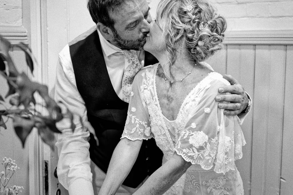 Black and White Film Wedding