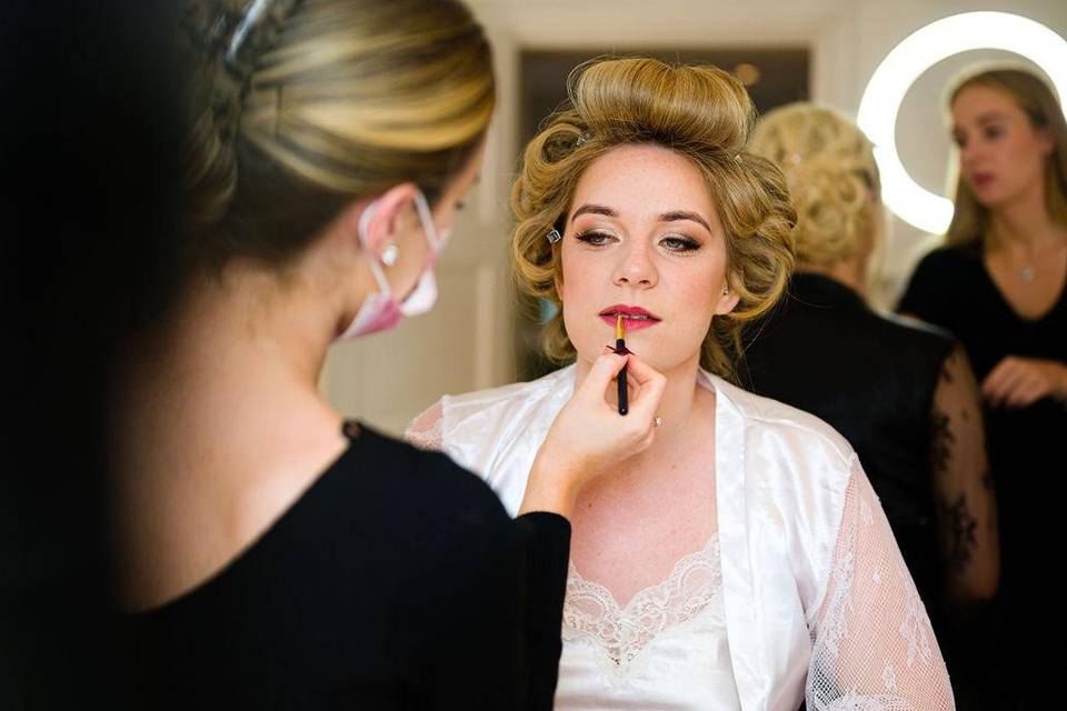 Makeup on the Bride