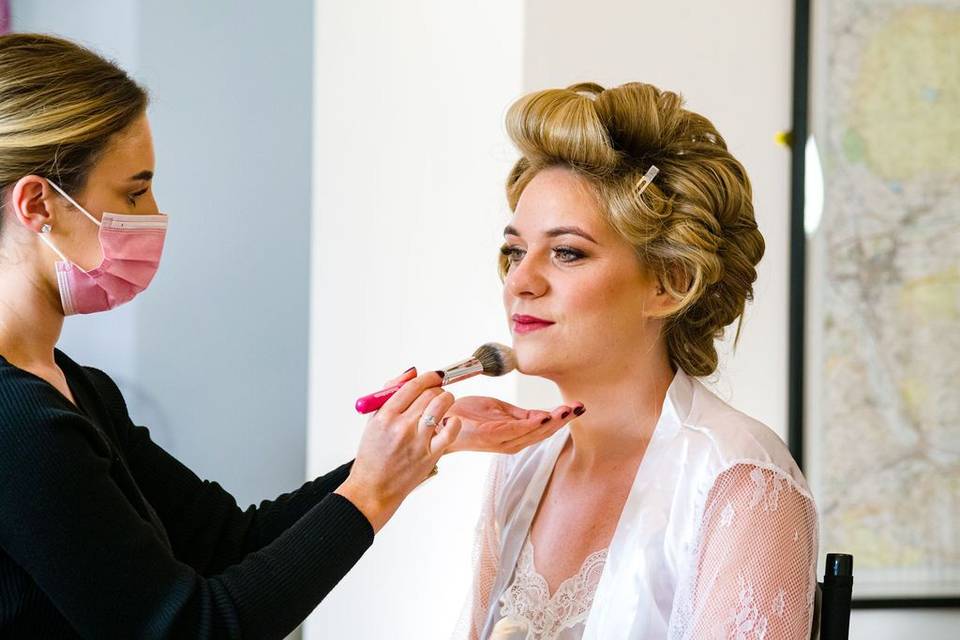 Makeup on the Bride