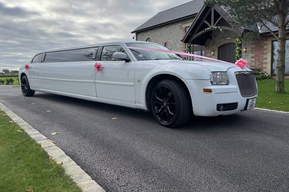 White Baby Bentley Limo