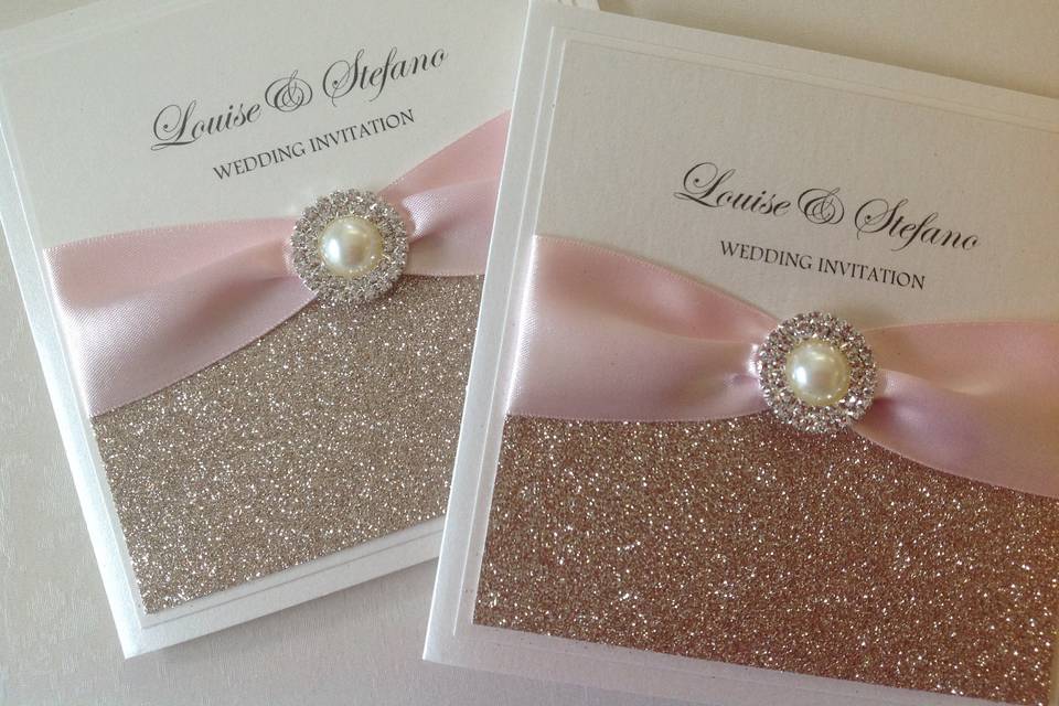 Glitter Invitations