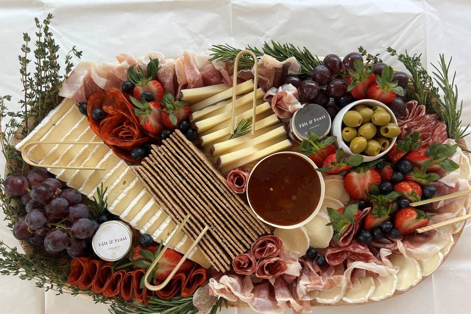 Charcuterie & cheese platter