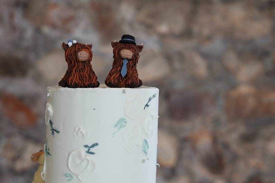 Cake with highland cows!