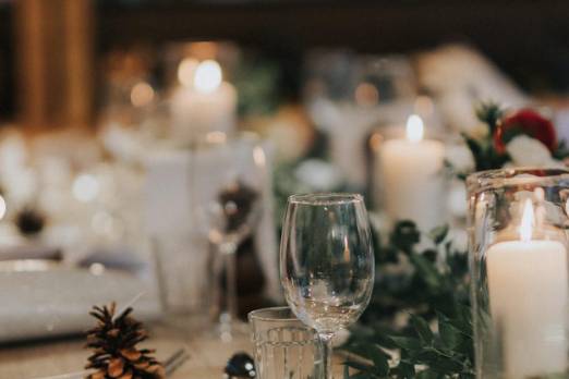 Winter tablescape