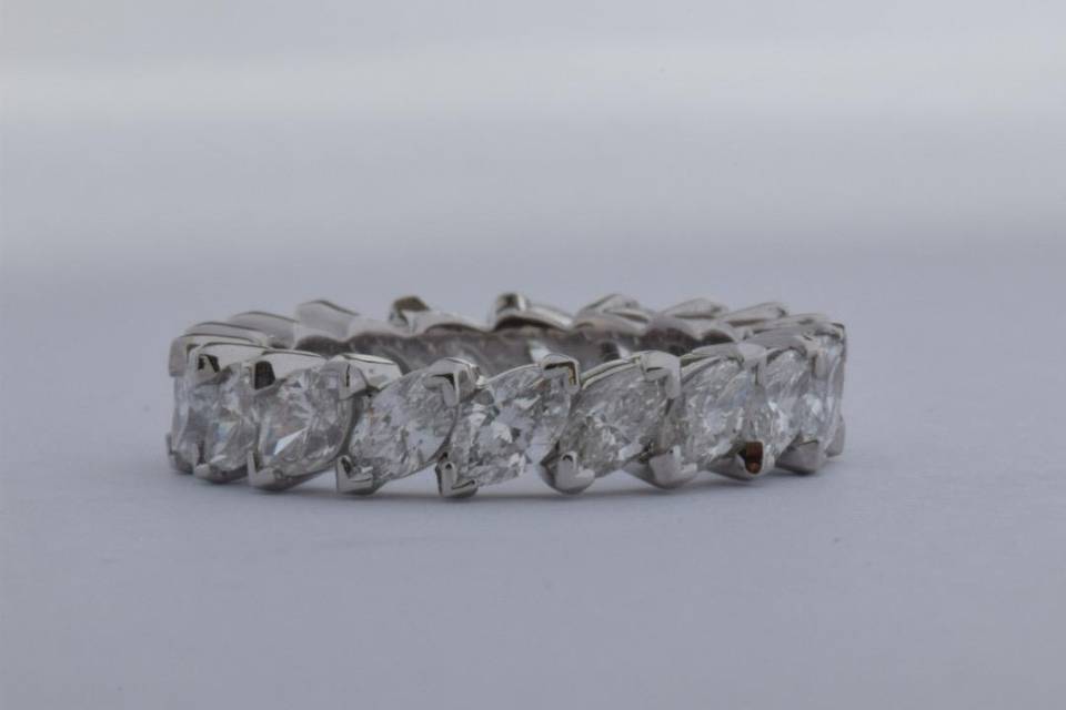 Marquise eternity ring