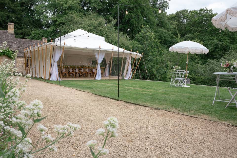 Mini Pearl garden marquee