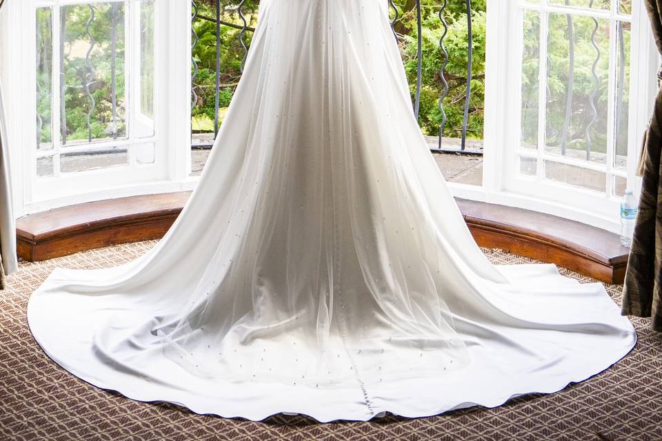 Bride in the window
