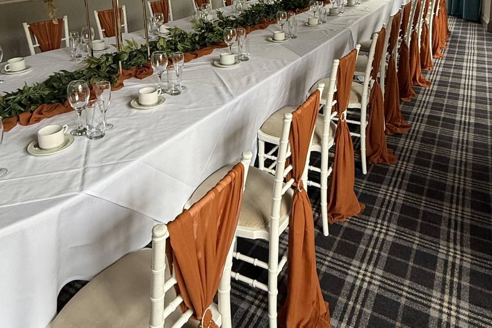 Long Wedding Table