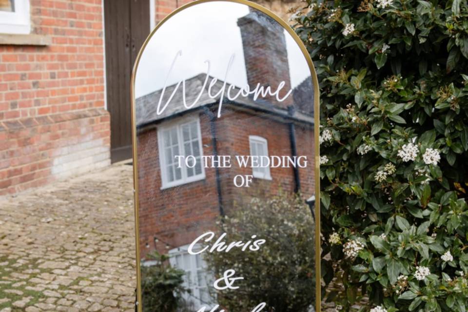 Our welcome mirror