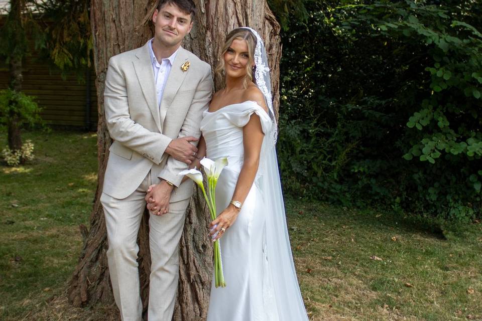 Bride & Groom gnarly tree
