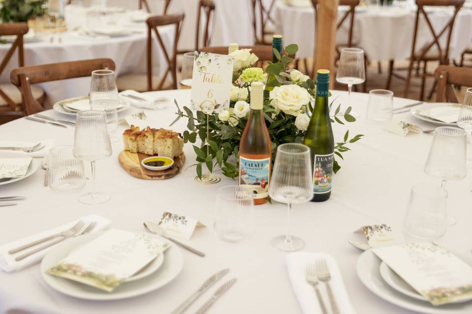 Table set up