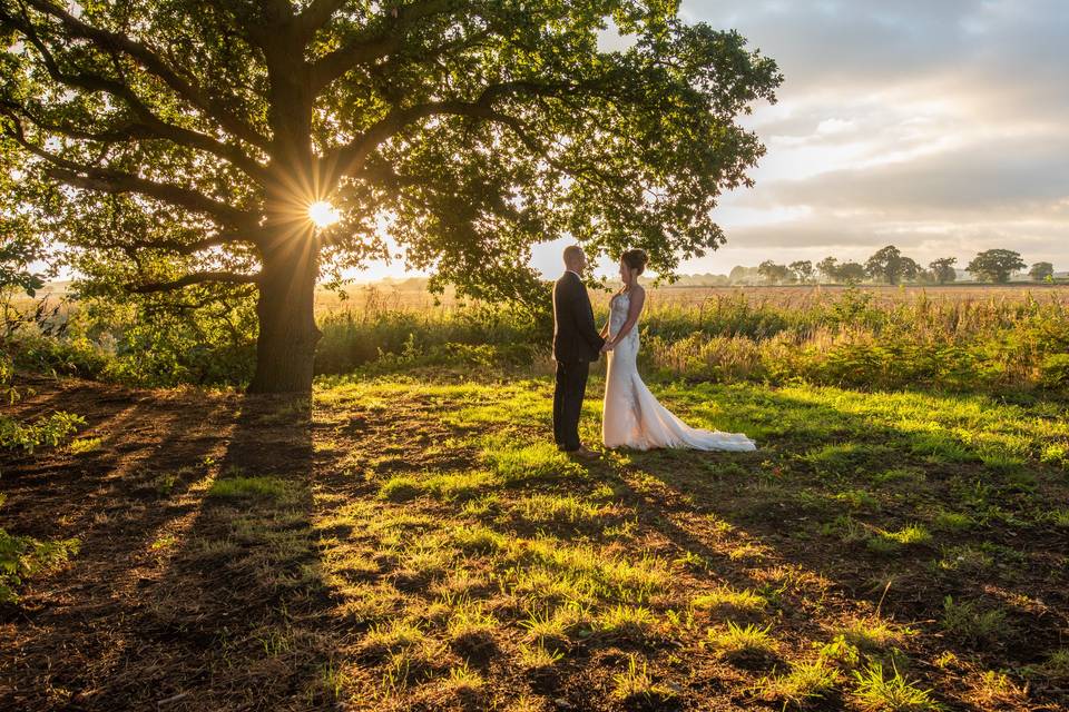 Sunset at bunny hill