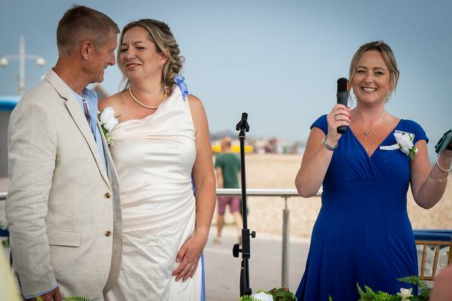 Seafront wedding