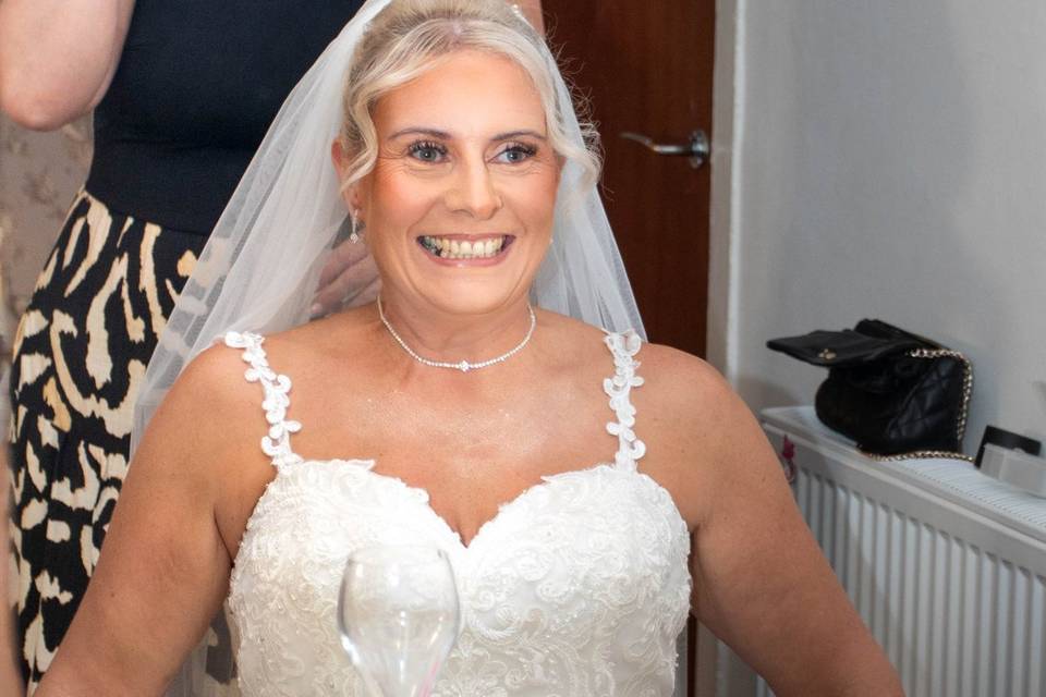 Bride prep