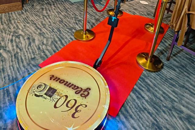 Booth carpet and lighting