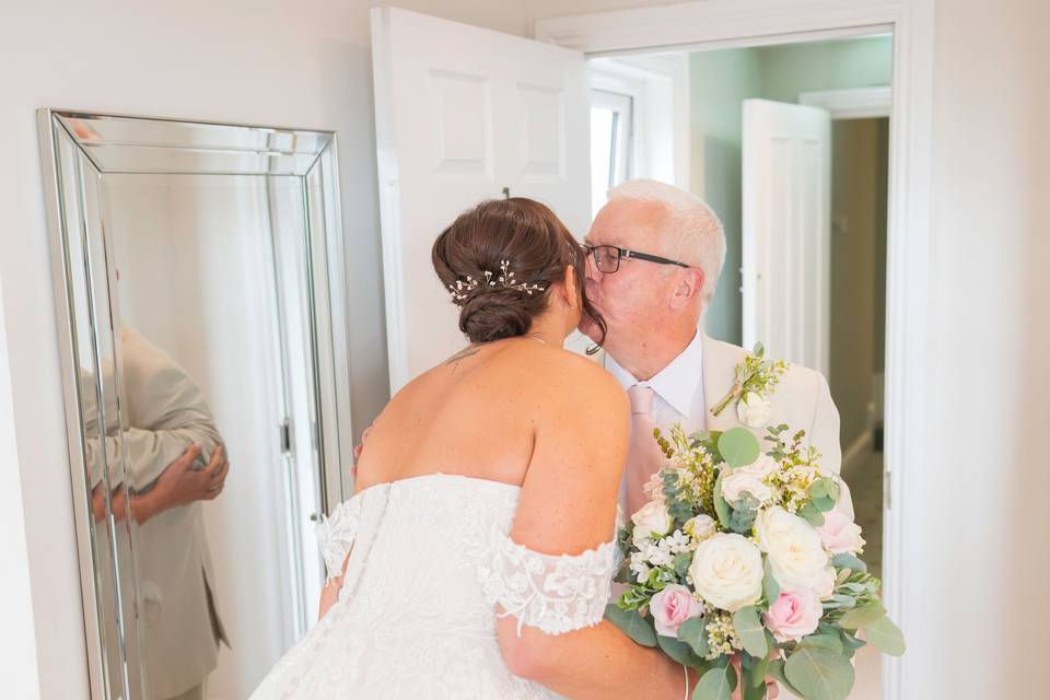 Pink and white bouquet