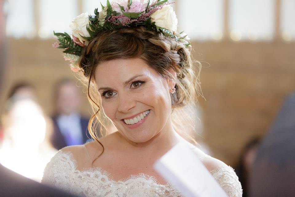 Beautiful bridal makeup & hair