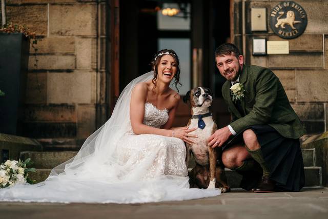 Couple and Dog