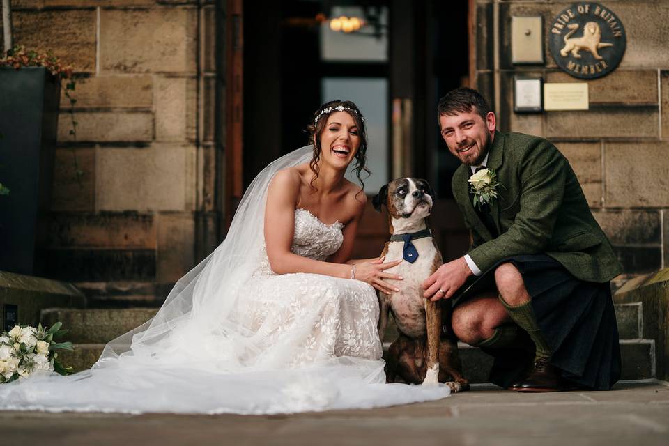 Couple and Dog