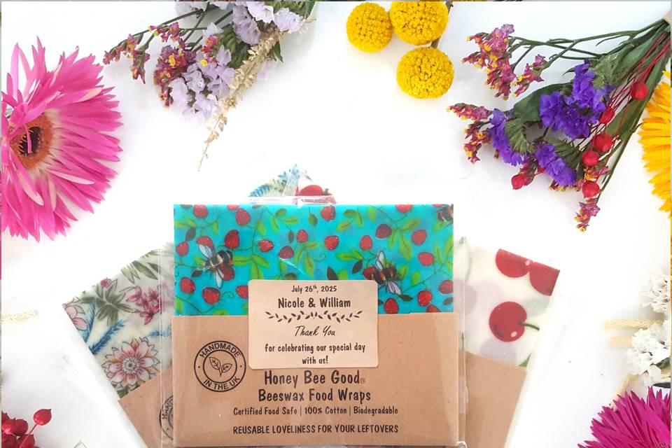 Beeswax Wraps Wedding Favours