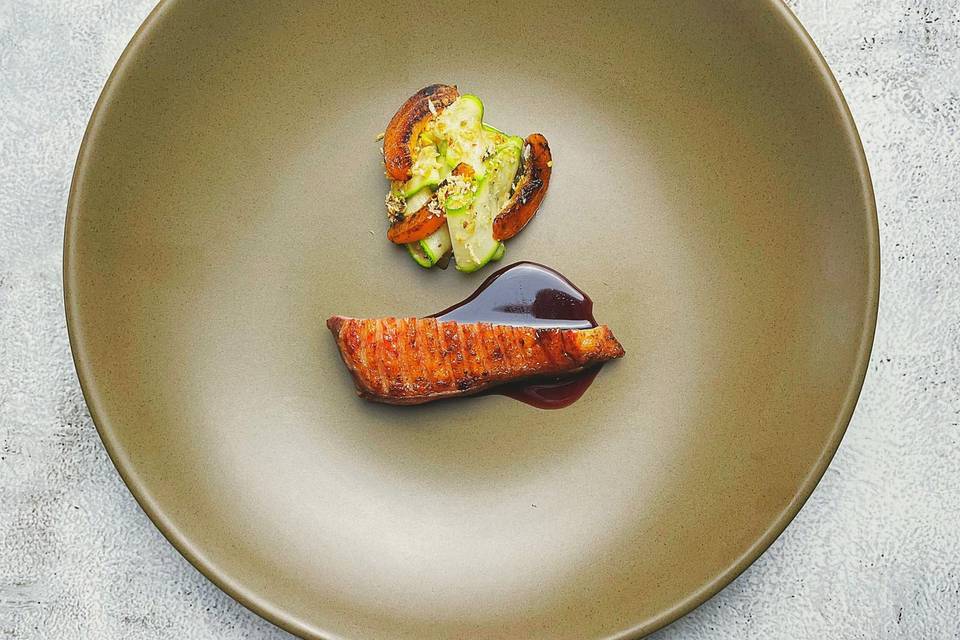 Glazed Duck & Courgettes