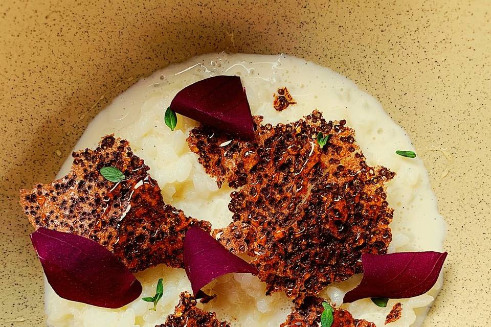Goats milk rice pudding