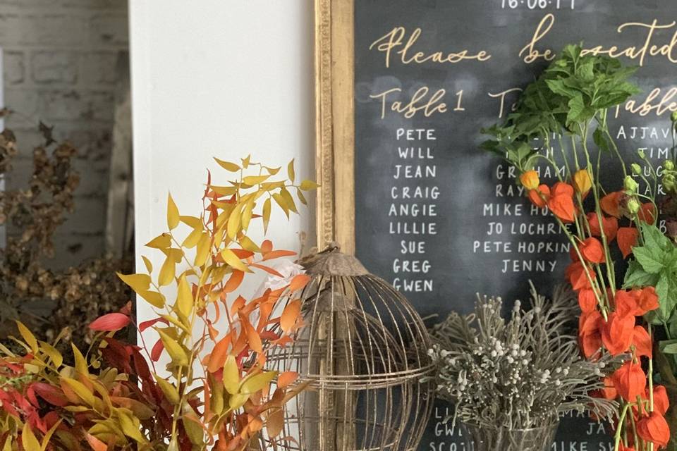 Prop hire/ styling table plans
