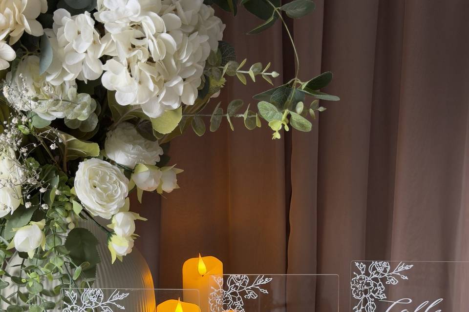 Floral Story - Table Sign