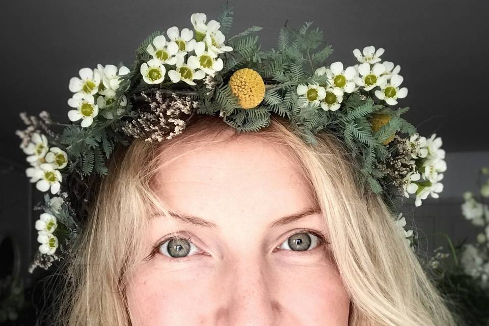 Rustic floral crown