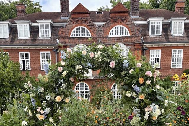 Floral Arch at Newnham College