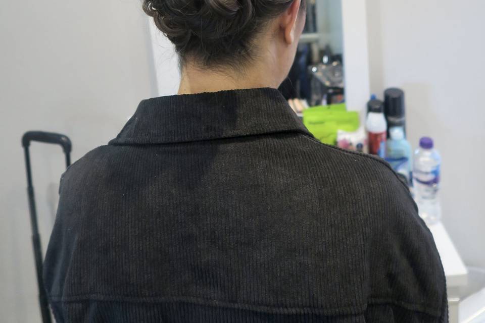 Bridal chignon bun