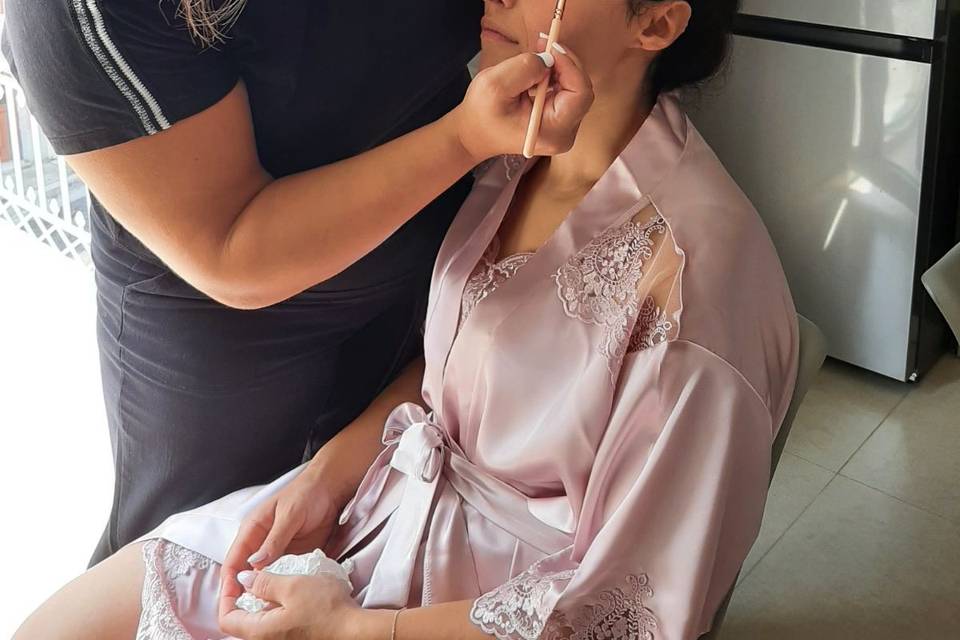Preparing the bride
