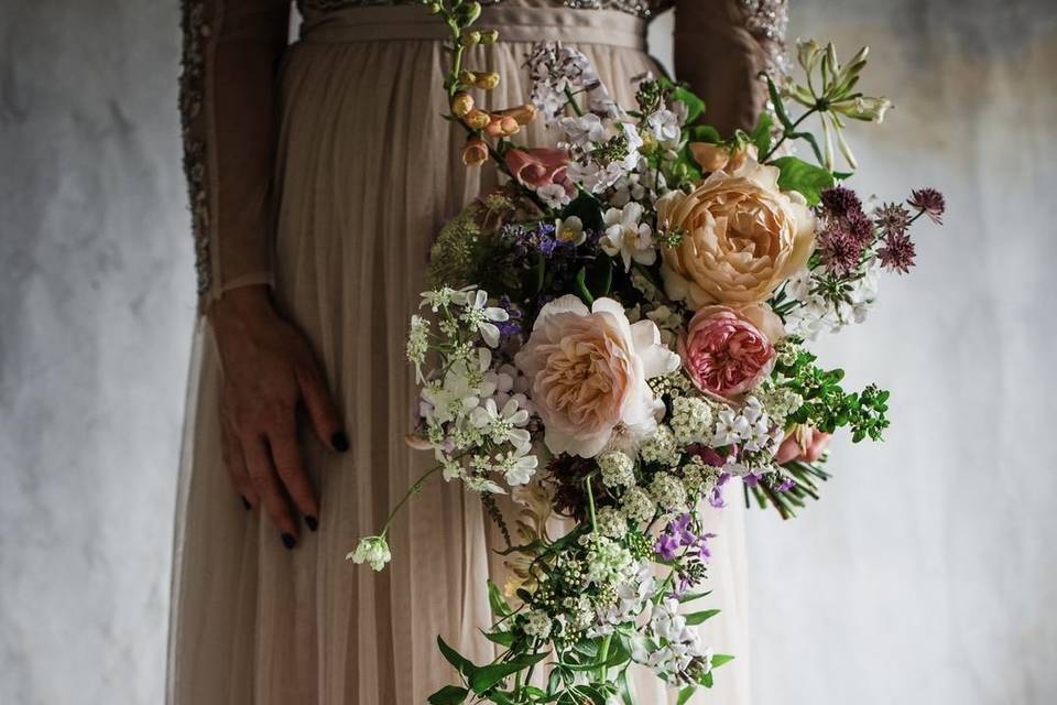 Cascading Bridal Bouquet