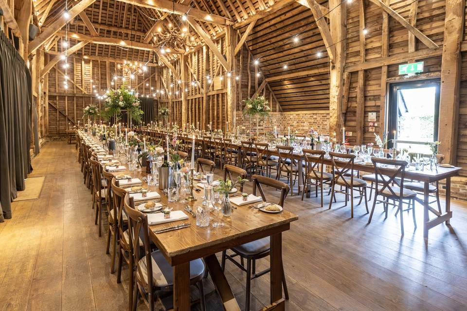 Barn Wedding Reception